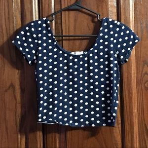 Polka dot crop top